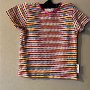 Vintage Colorful Striped Kids Shirt